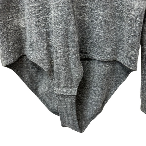 Madewell Gray Long-Sleeve V-Neck Full-Coverage Bodysuit, XL - Picture 10 of 14